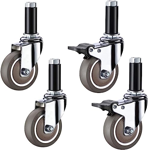 Swivel Casters, 4 Swivel Casters for Furniture, Heavy Duty S...