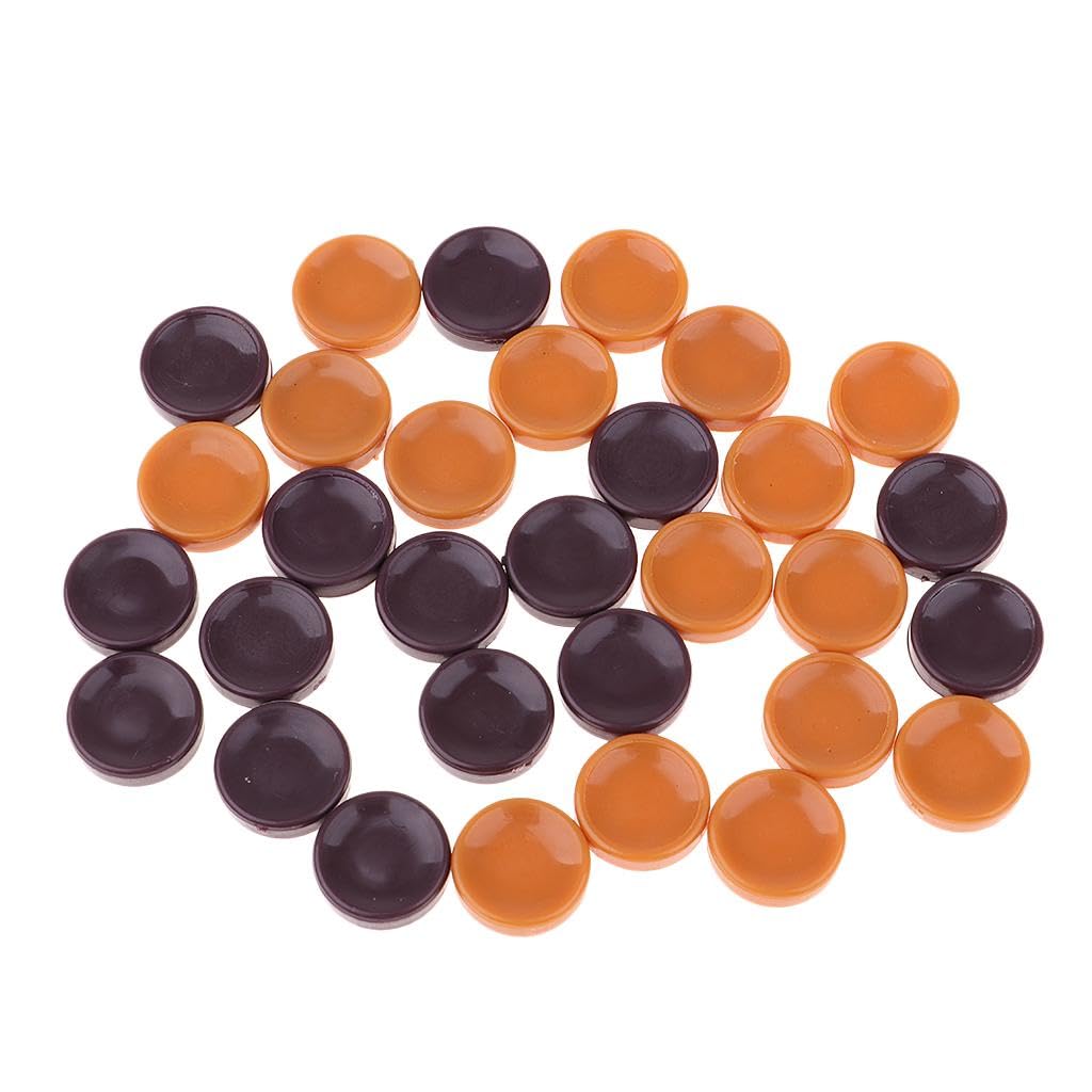 Enakshi 32Pcs Draughts&Checkers&Backgammon Chess Pieces Chessman 16mm/0.63inch Gift|Collectibles