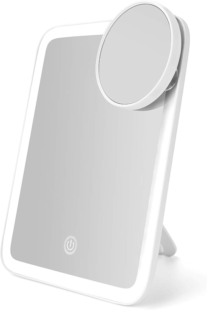 Snowflakes Portable Mirror with Lights, 1x Large Lighted