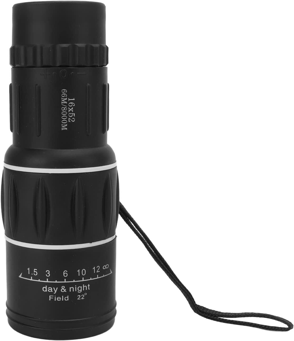 CHRONUS - Telescopio Monoculare Chronus 12x50, Monoculare Impermeabile Ipx7 Per Visione Notturna Con Prisma Bak4 Campo Visivo 360 Piedi 1000 M Nero 7780787389293