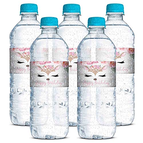 Étiquettes bouteille d'eau cerf résistantes à la condensation