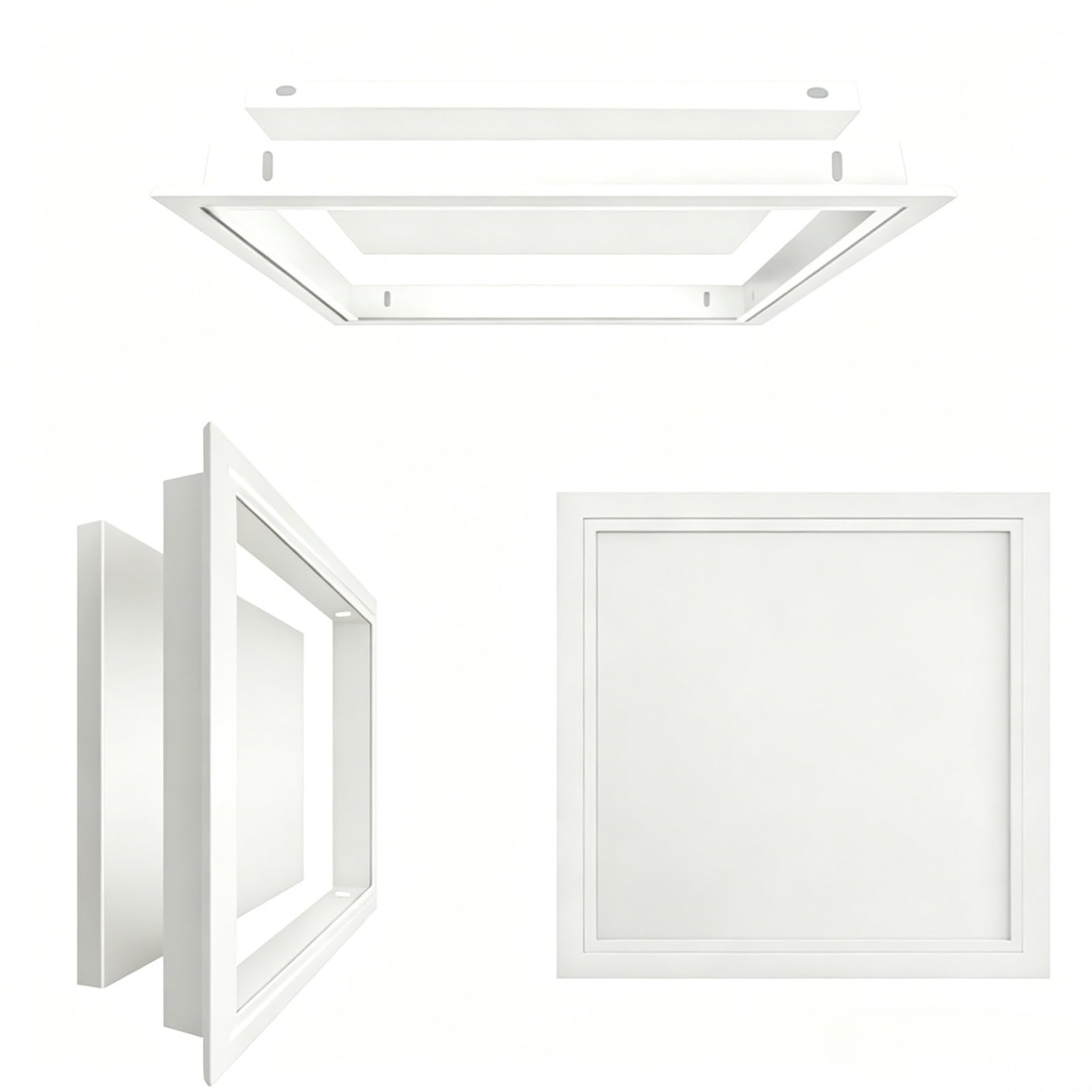 Yqyhnb White Aluminium Ceiling Access Panel, Lift-Out Plasterboard Inspection Hatch, Flush Fit Metal Access Panel For Drywall Ceiling Maintenance, 300X300mm(,70X85cm)