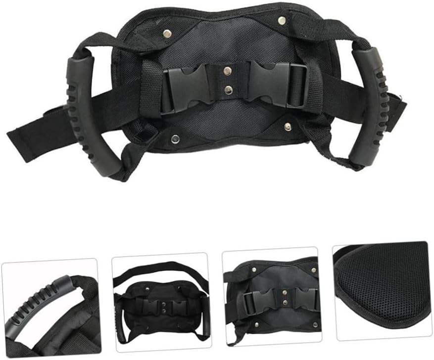 1pc Motorcycle Rear Seat Handle Safety Belt and Air Mesh Secure Your Passenger Security Strap for Motorcycles Atvs