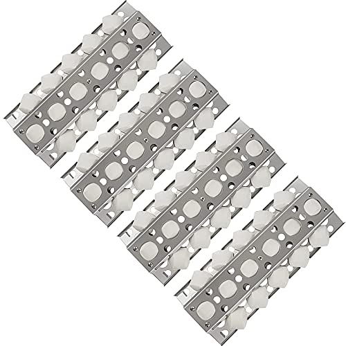 SafBbcue 4 Pack Stainless Steel Heat Plate Shield Burner Cover Flavorizer Bar Replacement for Brinkmann 810-1750-S Turbo Elite CG5TDBRN CG5TDN XG3TDN XG4TDN 720-0057 Classic CG3TCN Grills