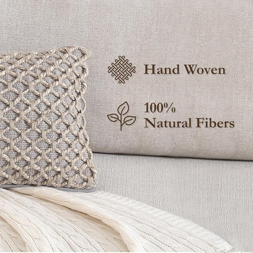 Boho Living Jada Decorative Throw, Includes Accent, Premium Woven Design, Living Room Décor, (1) 12" x 20" Pillow Cover with Insert, Grey by Boho Living - Image 4