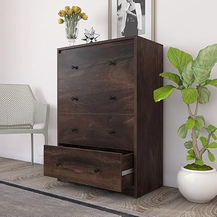 COSTAWOOD Teakwood Wardrobe for Bedroom | Living Room | Durable(Colour Available: Highland Pine/Laurel Oak Light/Laurel Oak Dark, 40 X 77 X 110 Cms)