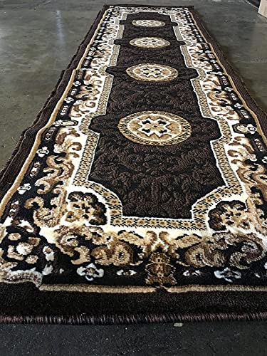 Tapete Floral Lavable Negro 2 ft x 7 ft miniatura 5