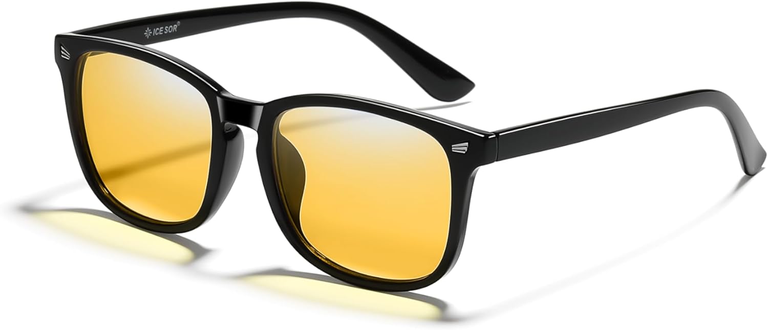 HD Blue Light Blocking Glasses 75% VLT - Dual-Shield™ Anti-Glare for Night Driving, Gaming & Office