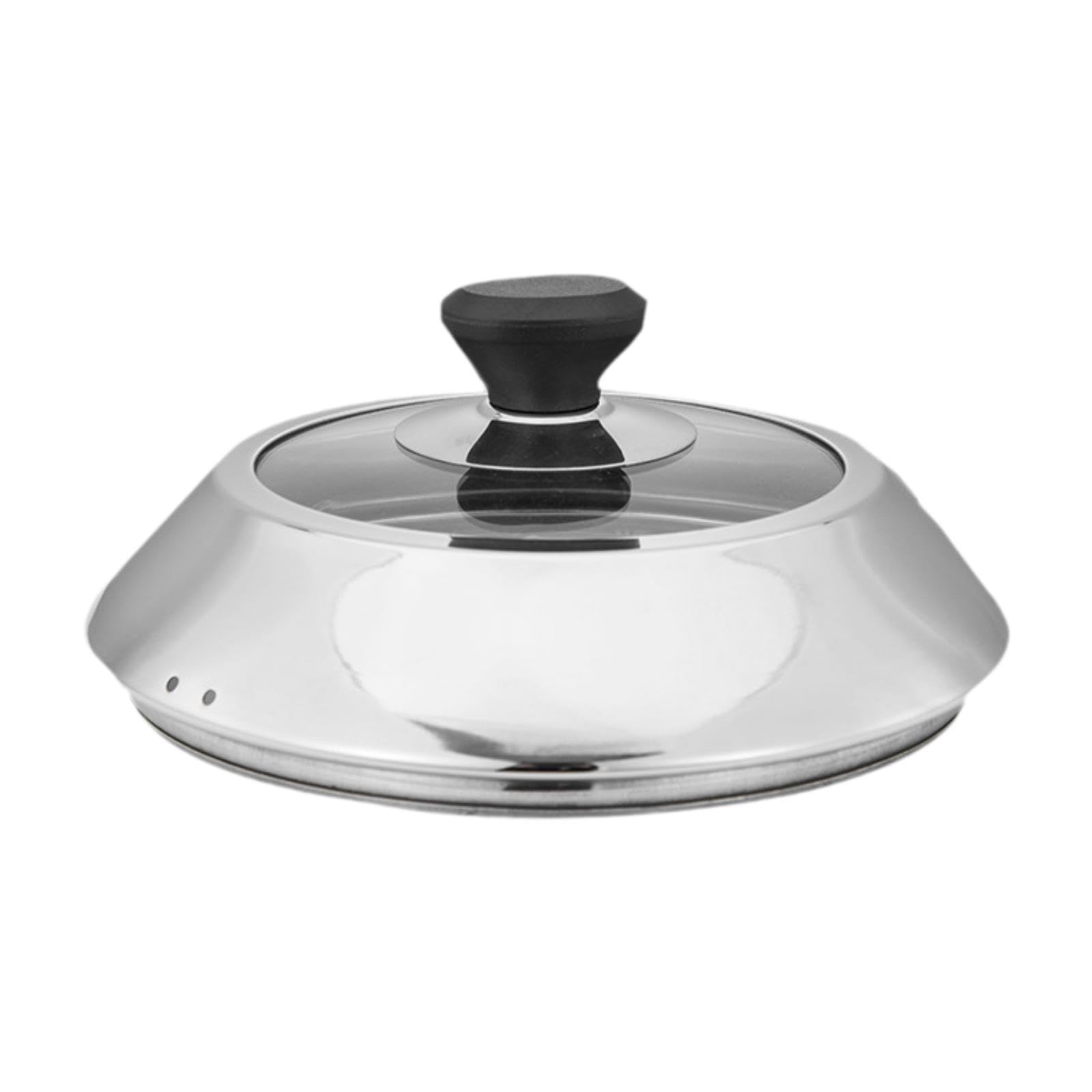 Couvercle de Cuisson Cloche à Hamburger Dôme pour Grill Couvercle Plancha Couvercle Vapeur Structure Voutée Robuste pour Concentrer la Chaleur, 28 cm