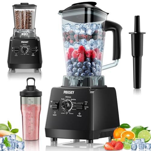 Blender for smoothies, PRASKY 1000W Blenders for Kitchen, 25,000 RPM ...
