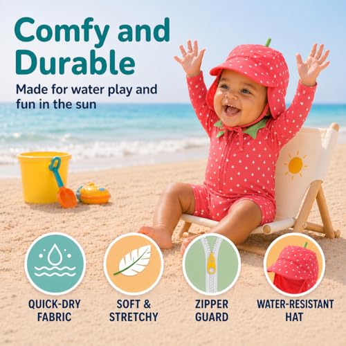 Image of Cuddle Club One-Piece Sunzies Swimsuit UPF 50+ Sun Protective Sunsuit