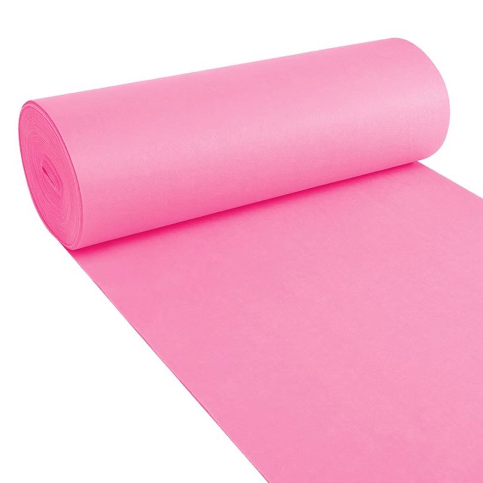 10 m, 20 m, 30 m, Hochzeits-Gangläufer, rosa Event-Laufsteg-Teppich, Läuferteppiche, 2 mm Dicker Polyester-Braut-Gehweg-Teppich für Kirche, Party, Zeremonie, Strand im Freien(1x20m)