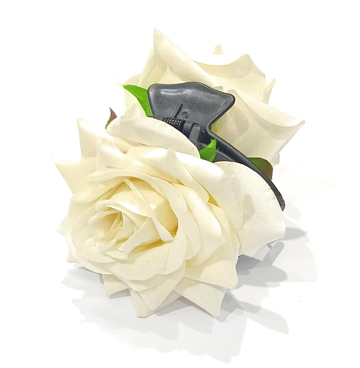 Fairytale Velvety Art Rose Flower Hair Claw Women Hair Clip Crab Clamp Fashion Headwear For Womens And Girls. (Off-white) (B0CPVNZ2GZ) Amazon Price History, Amazon Price Tracker