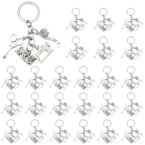 Porte-clés à coudre iMagitek lot de 20 pièces taille medium argenté pour le matelassage
