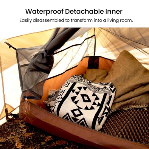 Carpa S'more Canvas para Camping Familiar 2 Personas miniatura 5