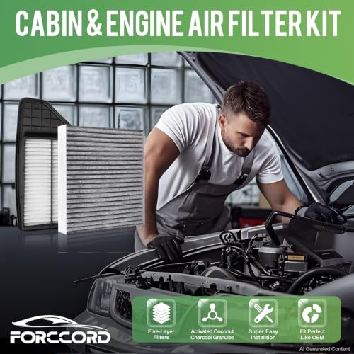 Image of Cabin & Engine Air Filter Combo for Honda Insight 1.5L L4 Gas 2019-2022