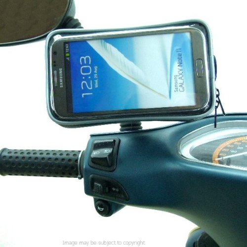 Waterproof Motorcycle Bike Scooter - Moped Mirror Mount for Samsung Galaxy Note 4 (sku 31929)