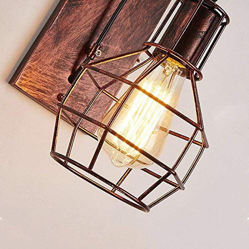 Wandlamp vintage retro plafondlamp loft lamp industriële lamp retro vintage lamp hanglamp loft metaal E27 voor landhuis… - Afbeelding 6