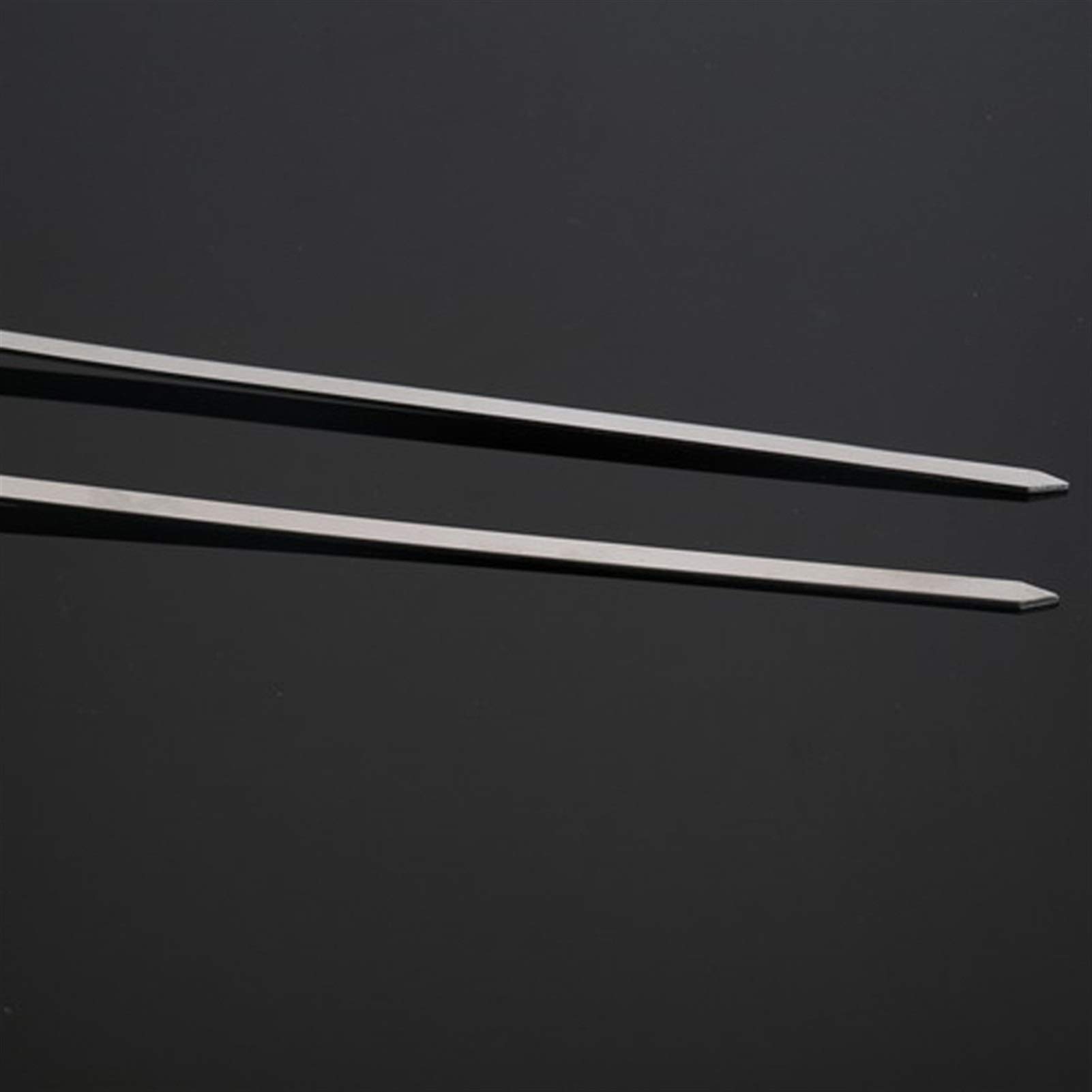 Spiedini da Barbecue 5 Pezzi BBQ Stick Stick Grigliatura Acciaio Inossidabile Acciaio Barbecue con Manico Nero Shish Kabob Sticks Metallo Piatto 17.7 '' / 45cm (Color : 5 Pieces)