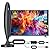 TV Antenna for Smart TV Indoor, Digital Antenna for Local Channels, Support 4k 1080p with Strong Magnetic Base, Long Range Reception with Amplifier Signal Booster for Old/HD TVs