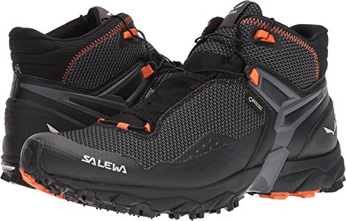 Salewa Mens MS Ultra Flex Mid Gore-TEX Trail Running Shoes, Black (Black/Holland), 13 US