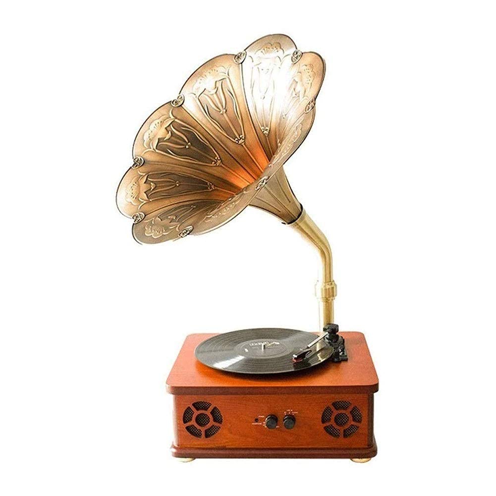 Record Players Retro, Music Box Retro Gramophone Fonograph Box Music Creative Home Decoration per Entertainmen (documentari)