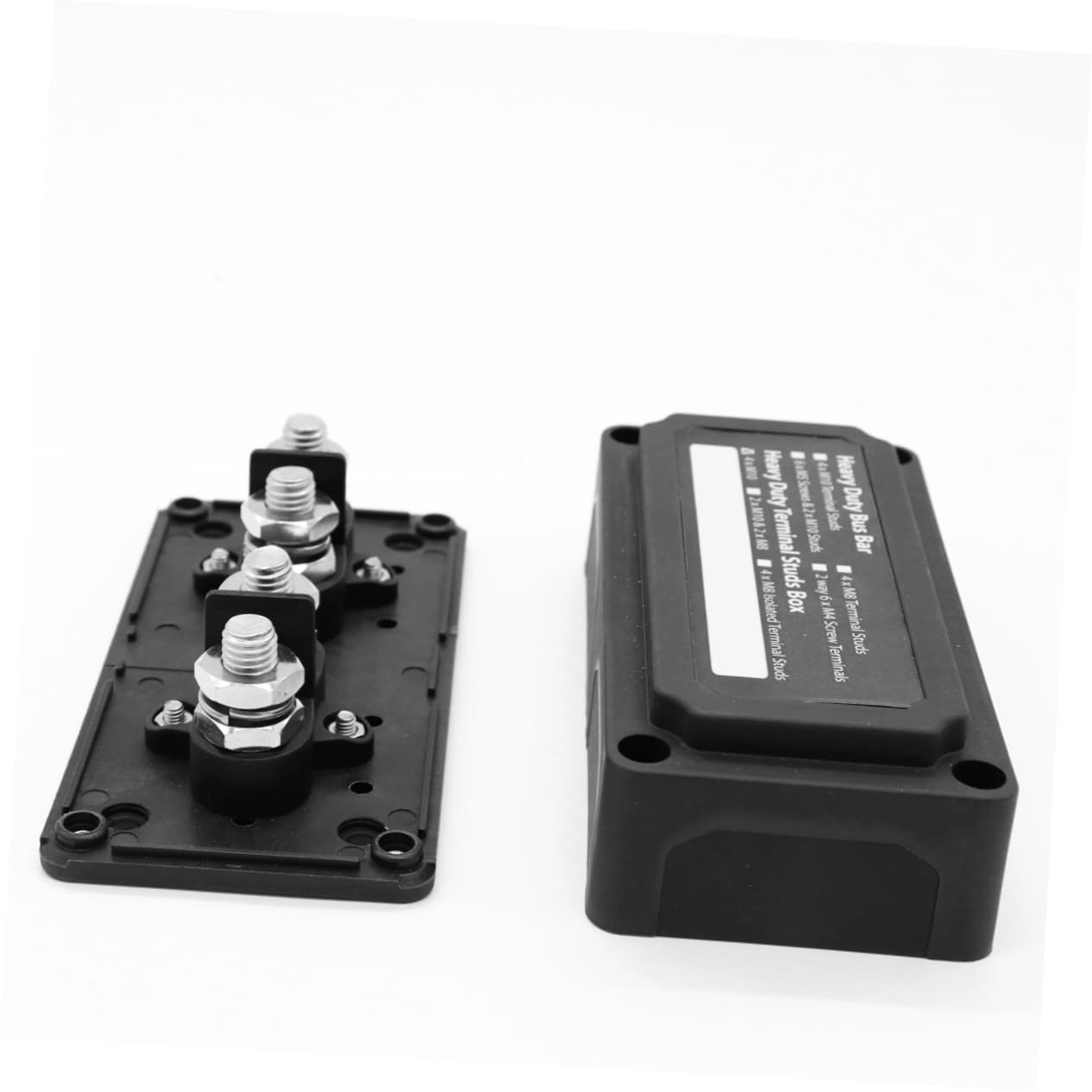 Cabilock 200a Caja De Terminales Caja De Barras Colectoras para Coche y Barco Material Resistente Espárragos De Terminal Bloque De Distribución De Energía Tapa para Instalaciones Eléctricas