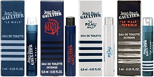 Jean Paul Gaultier Le Male Fragrance Sampler - Lot of 4 Cologne Sample Vials