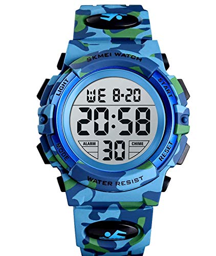 Montre Enfant Digital KZKR Montre Garcon Sports...