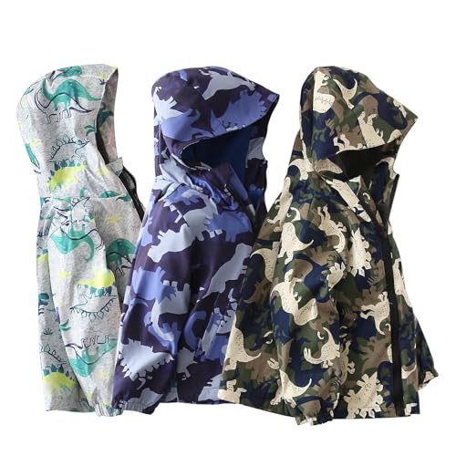 Happy Cherry Toddler Winter Jacket Girls Boys Fleece Lined Waterproof Rain Jacket Kids Zip Up Hooded Fall Windbreaker Coat3