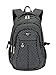 JiaYou Teens Girl Women Multipurpose Travel Backpack Laptop School Bag Casual Daypack For College Students(27L,Dot Black)