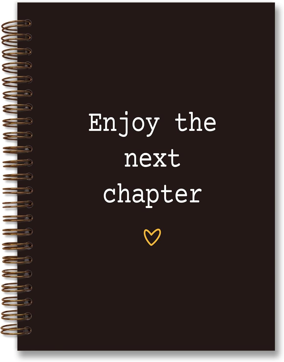 Retirement Gift for Woman,Enjoy The Next Chapter Spiral Notebook Journal,Farewell Gifts for Coworker Colleague Office Worker,Black Hardcover Spiral Notebook
