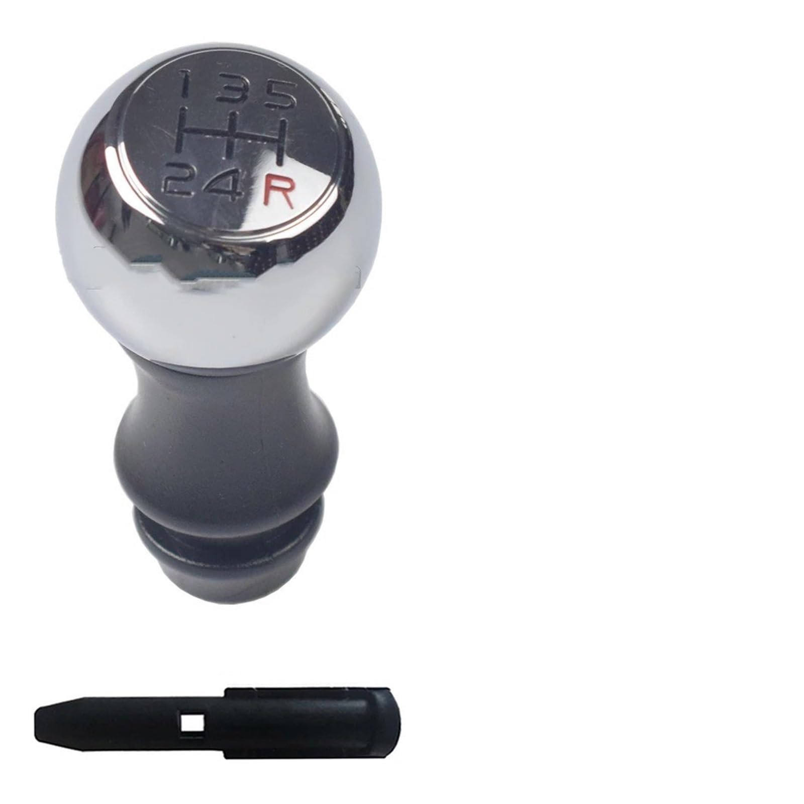 SAUANMNKTP Gearshift Knob for Citroen C2 for C3 for C4 5 6 Speed MT Gear Shift Knob Lever Shifter Stick(5 Speed-Red R)