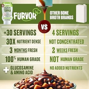 Mobility support beef bone broth for dogs | hip  joint support for dogs | glucosamine  amino acid boosted | human grade ingredients | just add water | made in usa 16 oz   cucciolini doodles