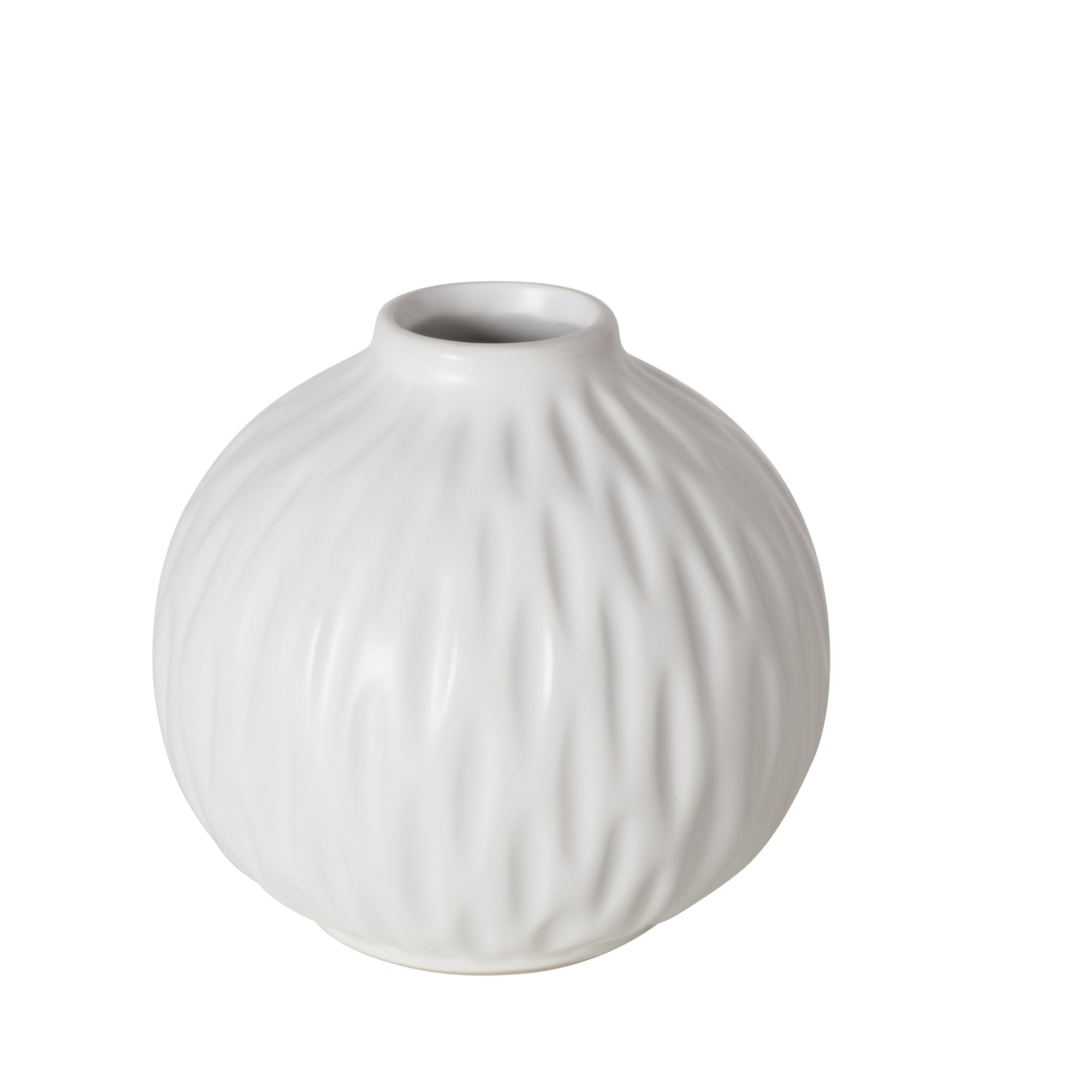 Boltze Zalina 2038306 Vase in White 4-Piece Matte Porcelain, Mittel - Image 4