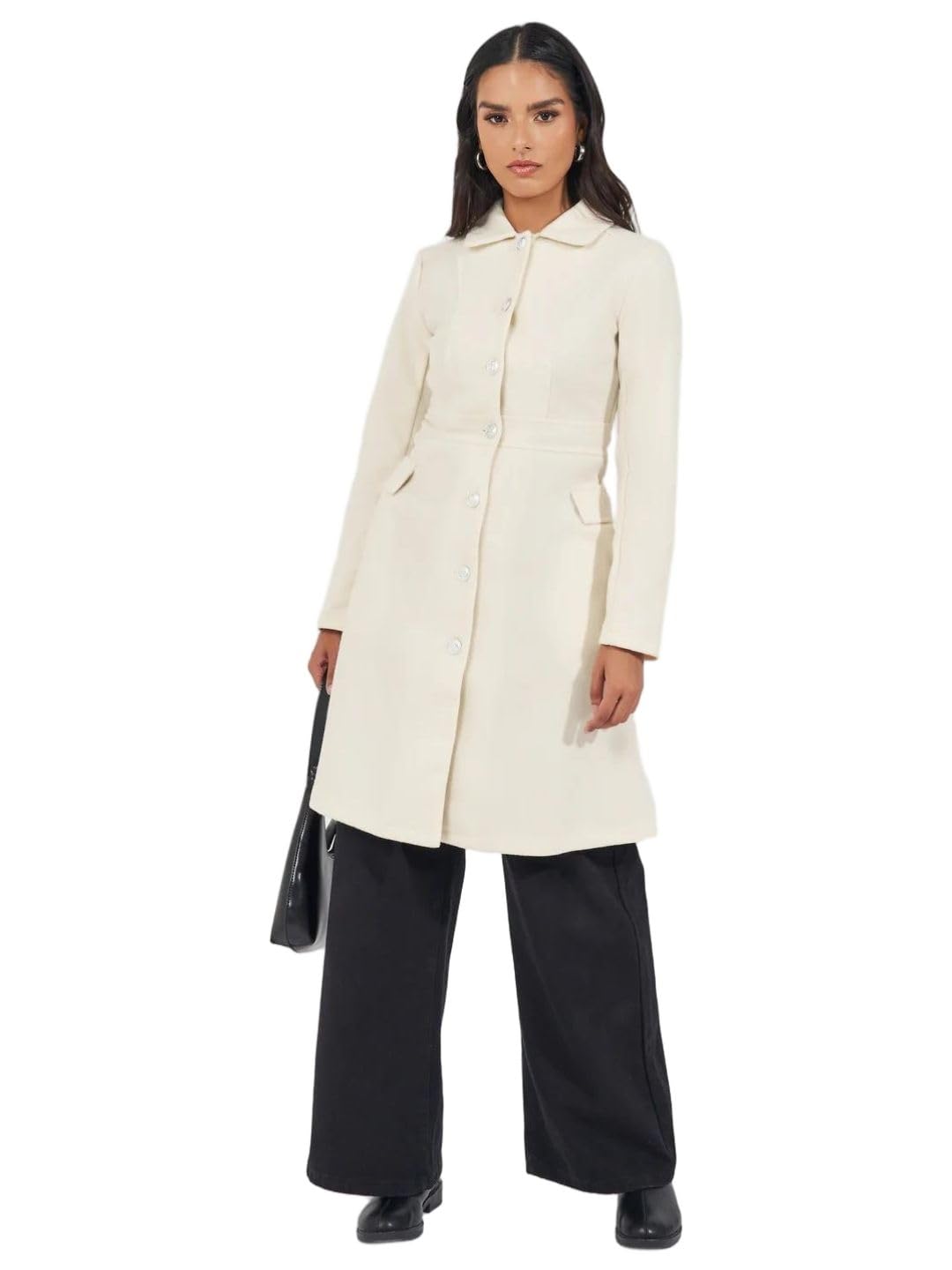 styli Women's A-Line Coat-picture-31