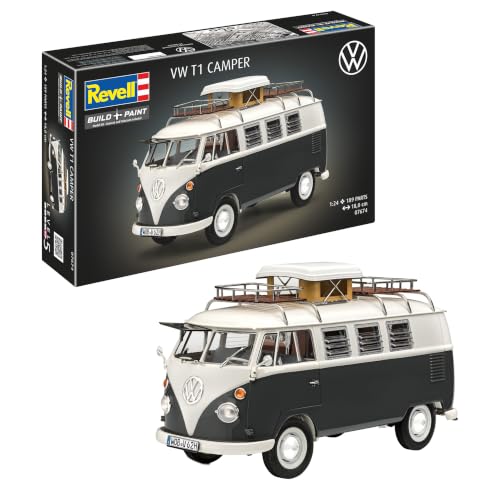 Revell 07674 VW T1 Camper 1:24 Scale Unbuilt/Unpainted Plastic...