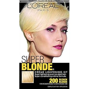 L’Oreal Paris Super Blonde Creme Lightening Kit, 200 Bleach Blonde