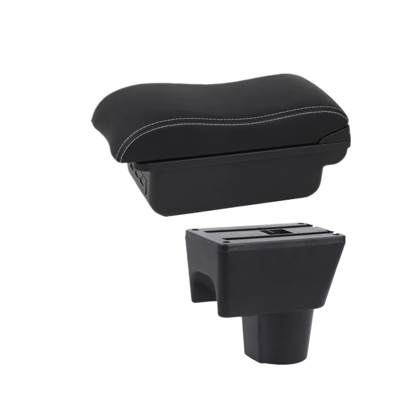Per Terrano 3 2012-2018 Box Bracciolo Auto In Pelle Con Superficie Curva