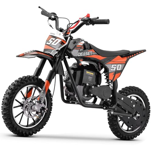 SUNDERWELL 50cc Mini Dirt Bike, 4-Stroke Kids Gas Bike with Front Fork, Shock...
