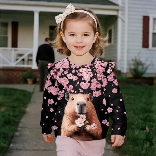 Girl Sweatshirt Clothes Thick Kids Long Sleeve Fashion Pullover Tops Clothes Loose Crewneck Sweatshirts4