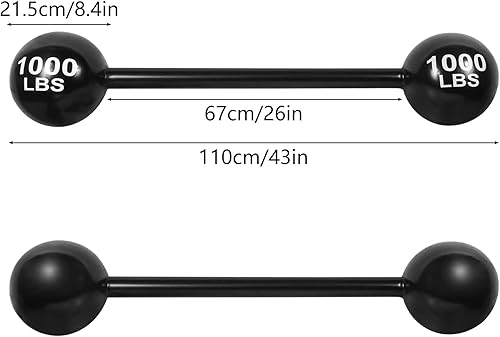 Miniatura 2 de Mancuerna inflable gigante, divertida decoración de carnaval de circo, cumpleaños, Halloween, fiesta de hombre fuerte, pesas falsas, accesorios de