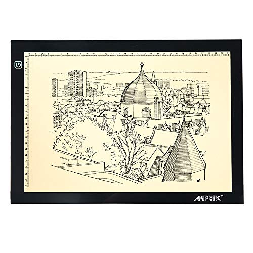 AGPtek A4 Plus LED Light Box Eye Protection Artcraft Tracing Pad USB Powered