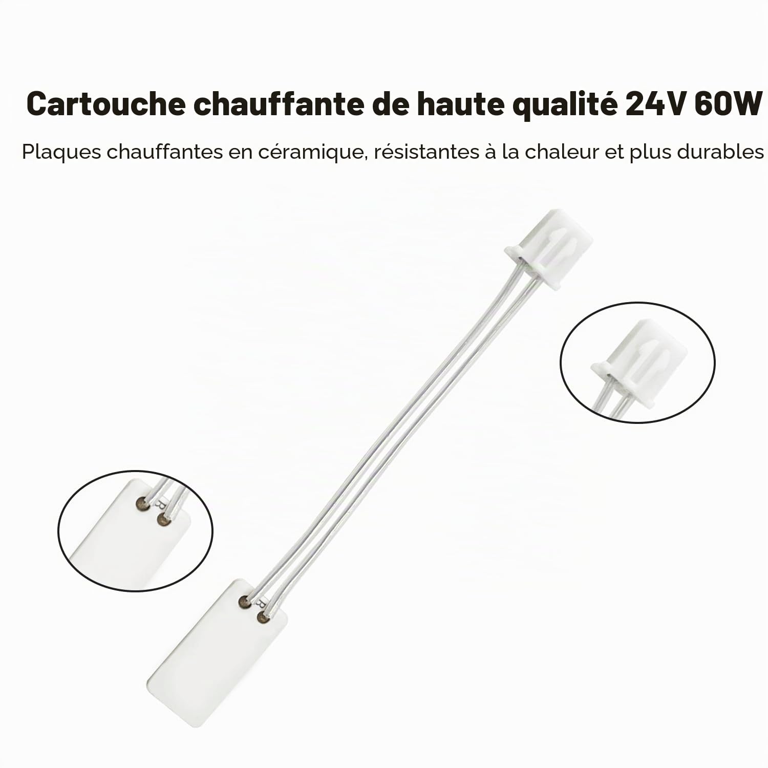 0,2 mm Hotend en céramique pour Centauri Carbon Hotend avec buse en laiton acier trempé, élément chauffant, extrudeuse, hot end de rechange, tête d'impression pour imprimante 3D Elegoo