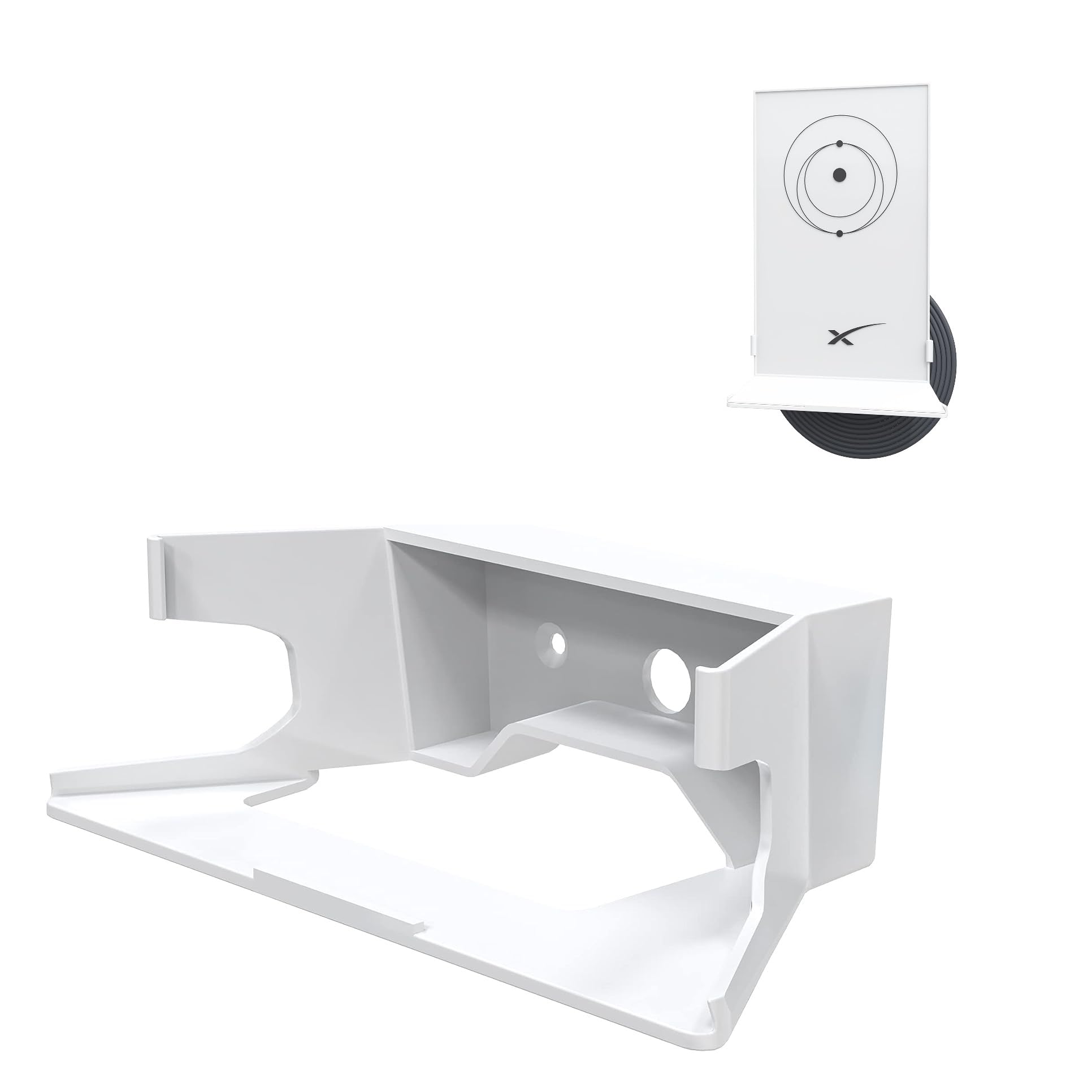 Starlink V2 Router Wall Mount,Sturdy ABS Mount for StarLink Mesh Router V2(1 Pack) Not for Starlink Gen 3