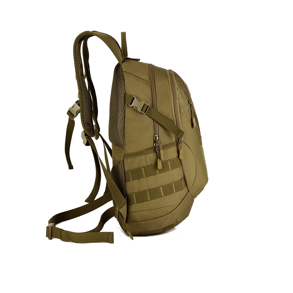 Wodoodporna torba taktyczna Molle 20 l, 25 l, 30 l, 40 l, męski plecak wojskowy, nylonowy, wspinaczka, wędkowanie, polowanie, plecak, S423- 20l-tan, rozmiar uniwersalny
