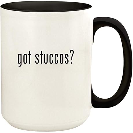 Modern Stucco Hooks Heavy Duty Ceramic Coffee Mug