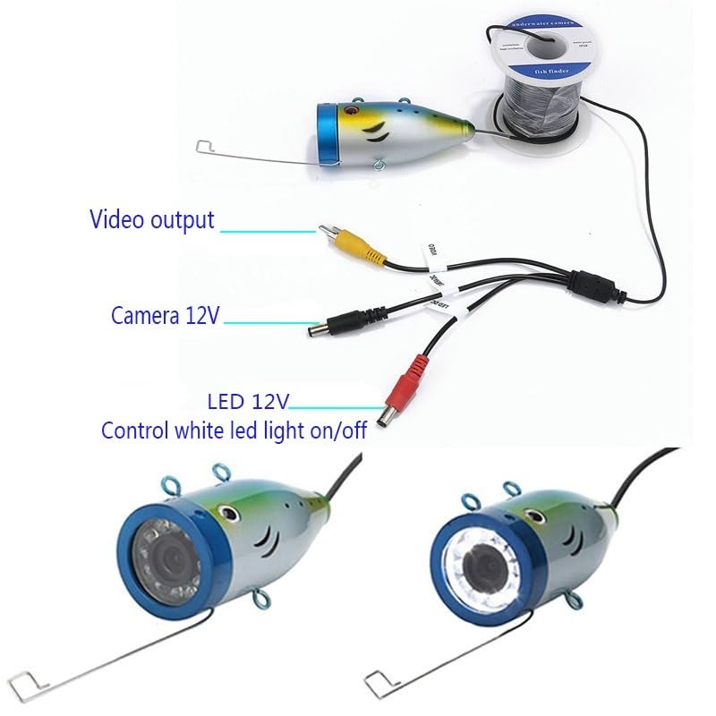 Amazon.co.jp: 魚群探知機 水中釣りカメラ 7 インチ 1000TVL