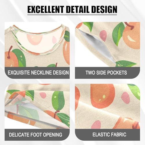 senya Short Sleeve Pajamas Sets Summer Cotton Sleepwear Many Peach4