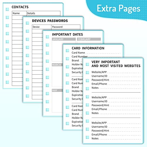 Forvencer FCA0501-1301A Password Book With Individual Alphabetical Tabs thumb #3